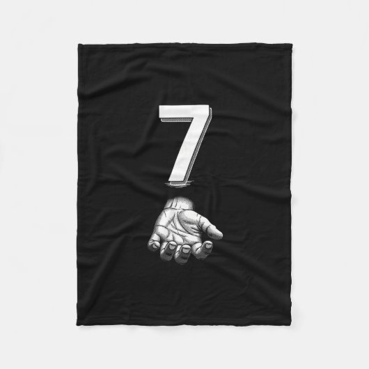 Grappig nummer 7 bijpassend 67 Meme kostuum  Fleece Deken (Voorkant)