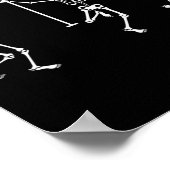 Grappig Nurse Skeleton Halloween Skeleton Kostuum Poster (Hoek)