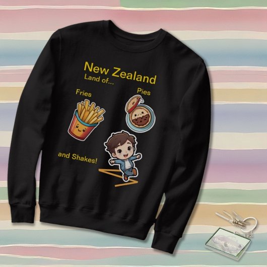 Grappig NZ Land van Pies Fries & Shakes Trui