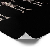 Grappig O-h-i-o State Skeleton Lover Ohio Hallowee Poster (Hoek)