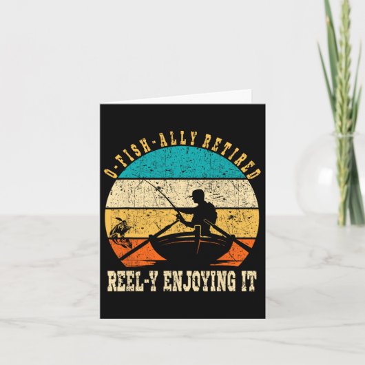 Grappig O-vis-bondgenoot gepensioneerd Reel-y geni Kaart (Voorkant)