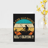 Grappig O-vis-bondgenoot gepensioneerd Reel-y geni Kaart (Gele Bloem)