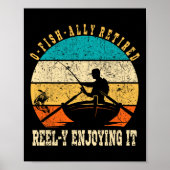 Grappig O-vis-bondgenoot gepensioneerd Reel-y geni Poster (Voorkant)