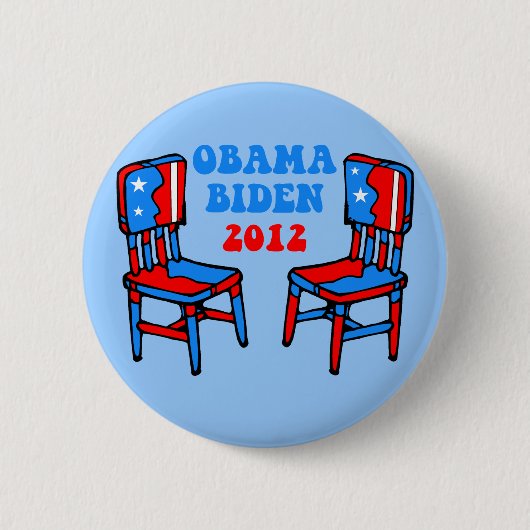 grappig Obama Biden Ronde Button 5,7 Cm (Voorkant)