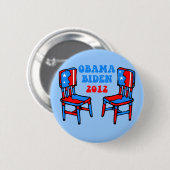 grappig Obama Biden Ronde Button 5,7 Cm (Voorkant /achterkant)