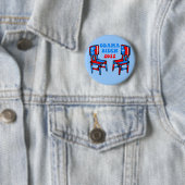 grappig Obama Biden Ronde Button 5,7 Cm (In situ)