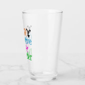 Grappig obsessief-klokstoornis glas (Links)