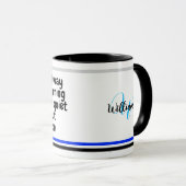 Grappig ochtend Gezegde | Leuke Humor Coworker Gif Mok (Voorkant rechts)