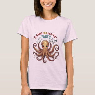 Grappig Octopus Barber Shirt – Multi-Tool Hair Sty