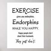 Grappig Oefencitaat, Gymnastiek Poster, Workout Fi Poster (Voorkant)