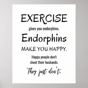 Grappig Oefencitaat, Gymnastiek Poster, Workout Fi Poster