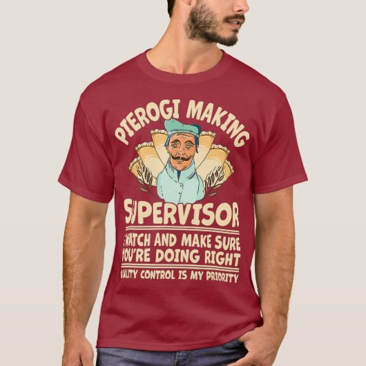 Grappig Oekraïens Pools Slavisch Pierogi maken T-shirt (Voorkant)