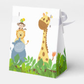 Grappig Oerwoud Baby Dieren Tent Favor Box Bedankdoosjes (Achterkant)