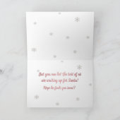 Grappig Oerwoud Giraffe Kerstvakantie Kaart (Binnen)