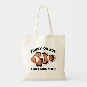 Grappig of niet dat ik van Clownfish hou Tote Bag