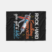 Grappig offensief beschamen ongepaste volwassen hu fleece deken (Voorkant (Horizontaal))