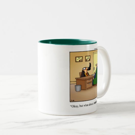 Grappig Office Humor mok Gift (Voorkant rechts)