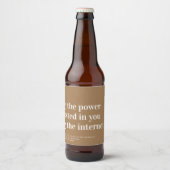 Grappig Officieel voorstel Kraft Bier Etiket (Voorkant)