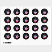 Grappig Oh Canada Grappige Trump kaart van de VS Ronde Sticker (Vel)