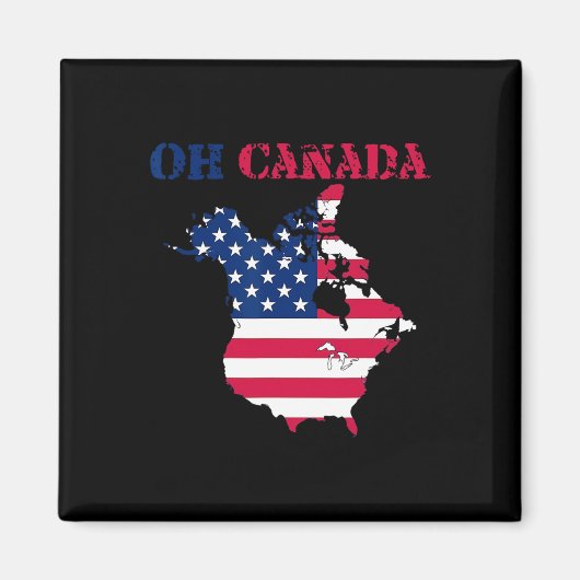 Grappig Oh Canada Grappige Trump Van De Vlag Van D Magneet (Voorkant)