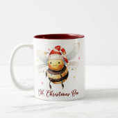 Grappig Oh Christmas Bee Tweekleurige Koffiemok (Links)