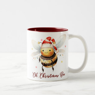 Grappig Oh Christmas Bee Tweekleurige Koffiemok