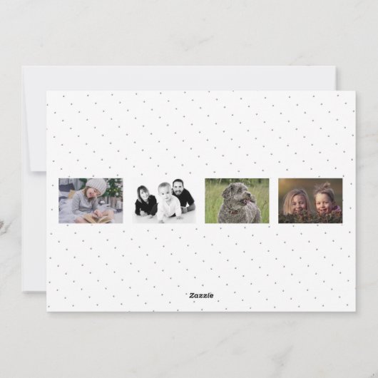 Grappig Oh Deer Wat een Jaar 2020 Foto Feestdagenkaart (Achterkant)