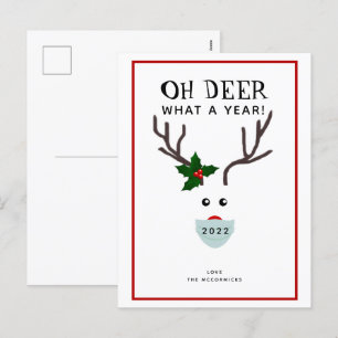 Grappig Oh Hert Wat Een Jaar 2021 Kerstmis Feestdagenkaart