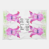 Grappig Oh Lard Pink Pig Keuken Handdoek (Horizontaal)