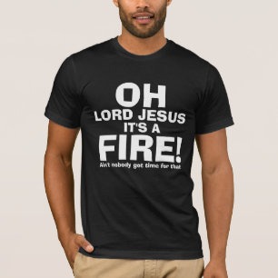 Grappig OH Lord Jesus. Het is alleen maar een BRAN T-shirt