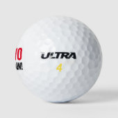 Grappig Oh nee niet weer! Golfballen (Logo)