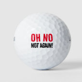 Grappig Oh nee niet weer! Golfballen (Voorkant)