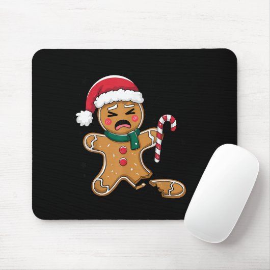 Grappig Oh Snap Gingerbread Bakkerij Kerstsnacks Muismat (Met muis)