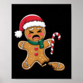 Grappig Oh Snap Gingerbread Bakkerij Kerstsnacks Poster (Voorkant)