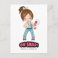 Grappig Oh Snap! Selfie Meisje Verjaardagsfeestje