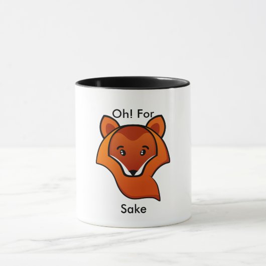 Grappig "Oh! Voor "Fox Sake" Mok (Midden)