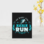 Grappig Oh Wat Is Het Leuk Om Cross Country Te Lop Kaart (Gele Bloem)