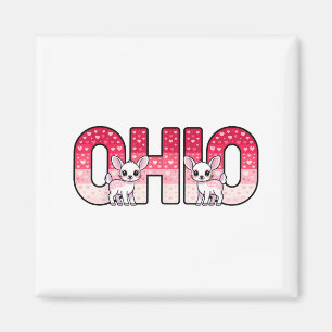 Grappig Ohio Herten Midwestern Feest O-h-i-o Op Va Magneet
