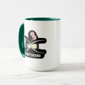 Grappig Ohms Wet Elektriciteit Uitgelegd Voor Stud Mok (Voorkant links)