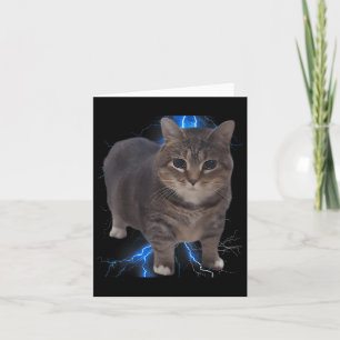 Grappig Oia Oia Spinning Cat Meme Cat Brainrot Kaart