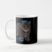 Grappig Oia Oia Spinning Cat Meme Cat Brainrot Koffiemok (Links)