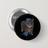 Grappig Oia Oia Spinning Cat Meme Cat Brainrot Ronde Button 5,7 Cm (Voorkant /achterkant)