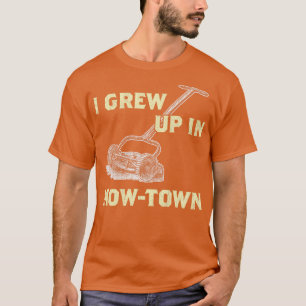 Grappig old school gras maaien TDesign grasmaaien T-shirt