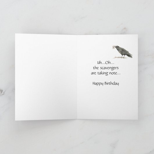 Grappig, Old Timer, Birthday, dus oud de Ravens ho Kaart (Binnen)
