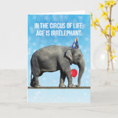 Grappig olifant fototijdperk is irrelevant kaart (Gele Bloem)