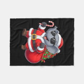 Grappig Olifant Kerstman Kerst Outfit Kerst Jongen Fleece Deken (Voorkant (Horizontaal))