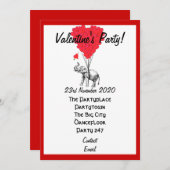 Grappig olifant valentijnen feest kaart (Voorkant / Achterkant)