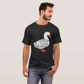 Grappig om al die kippen te zien in het Shirt (Voorkant volledig)