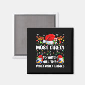 Grappig om al het volleybalspel te zien magneet (Voorkant / Achterkant)