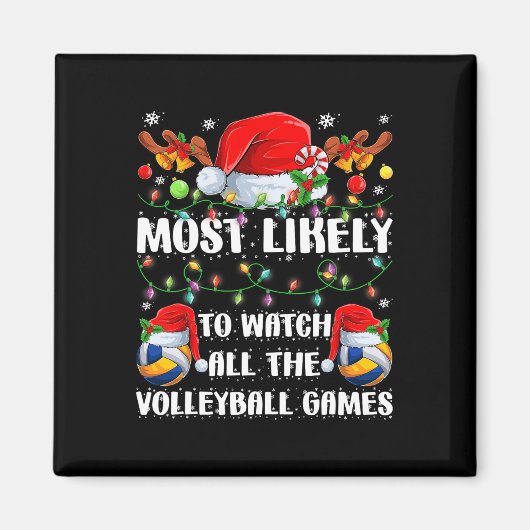 Grappig om al het volleybalspel te zien magneet (Voorkant)